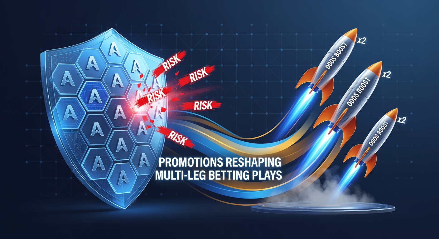 Visual breakdown of acca shield mechanics protecting a four-leg accumulator bet from single-leg failures