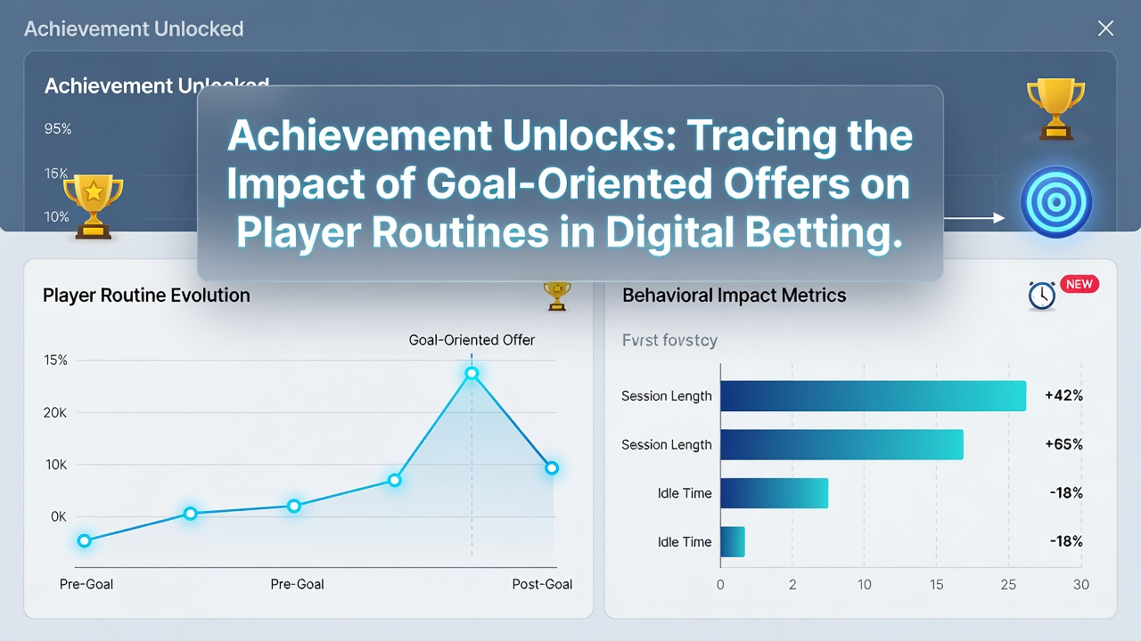 Chart displaying player engagement metrics before and after introduction of goal-oriented betting offers