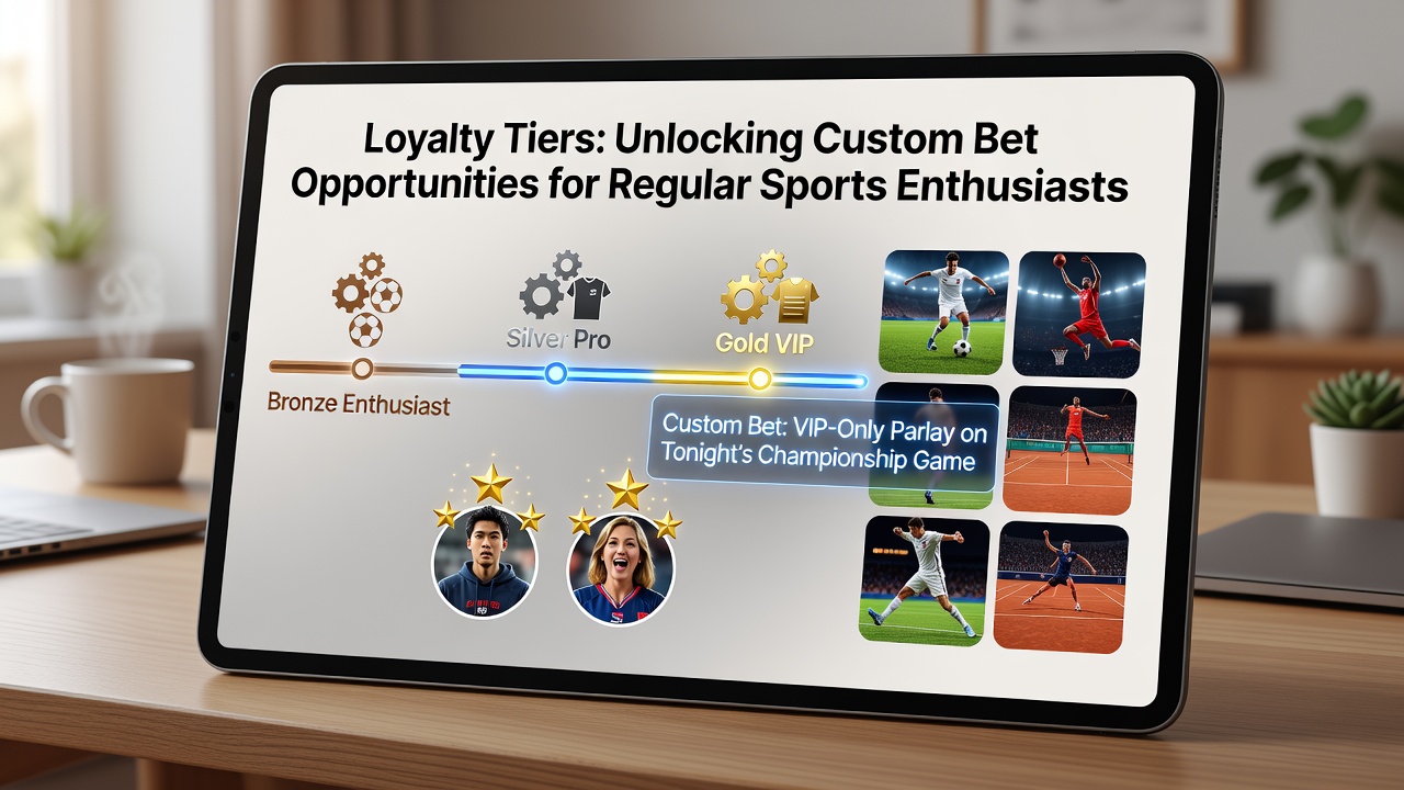 Sports bettor reviewing customized wager options on a mobile app interface