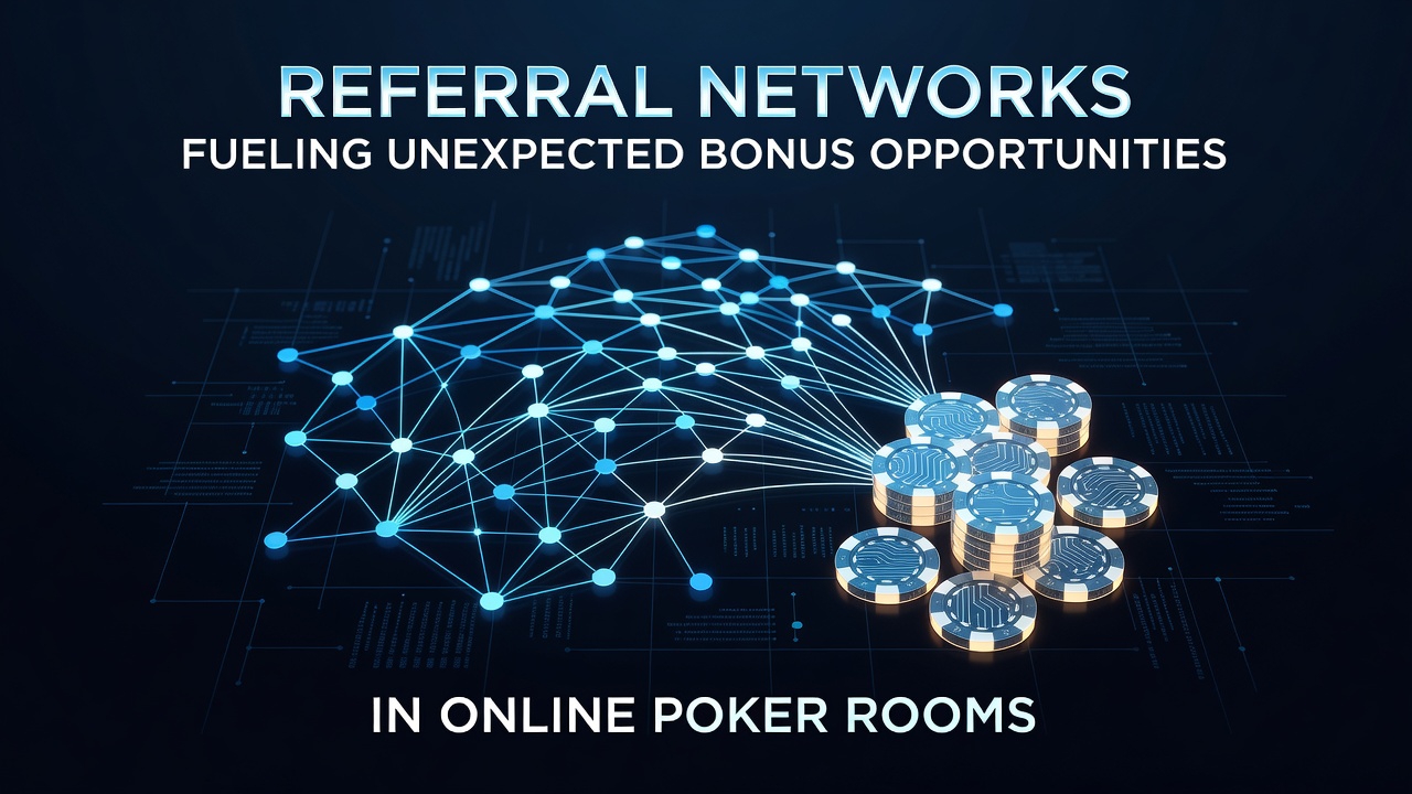 Players engaging in online poker through referral networks