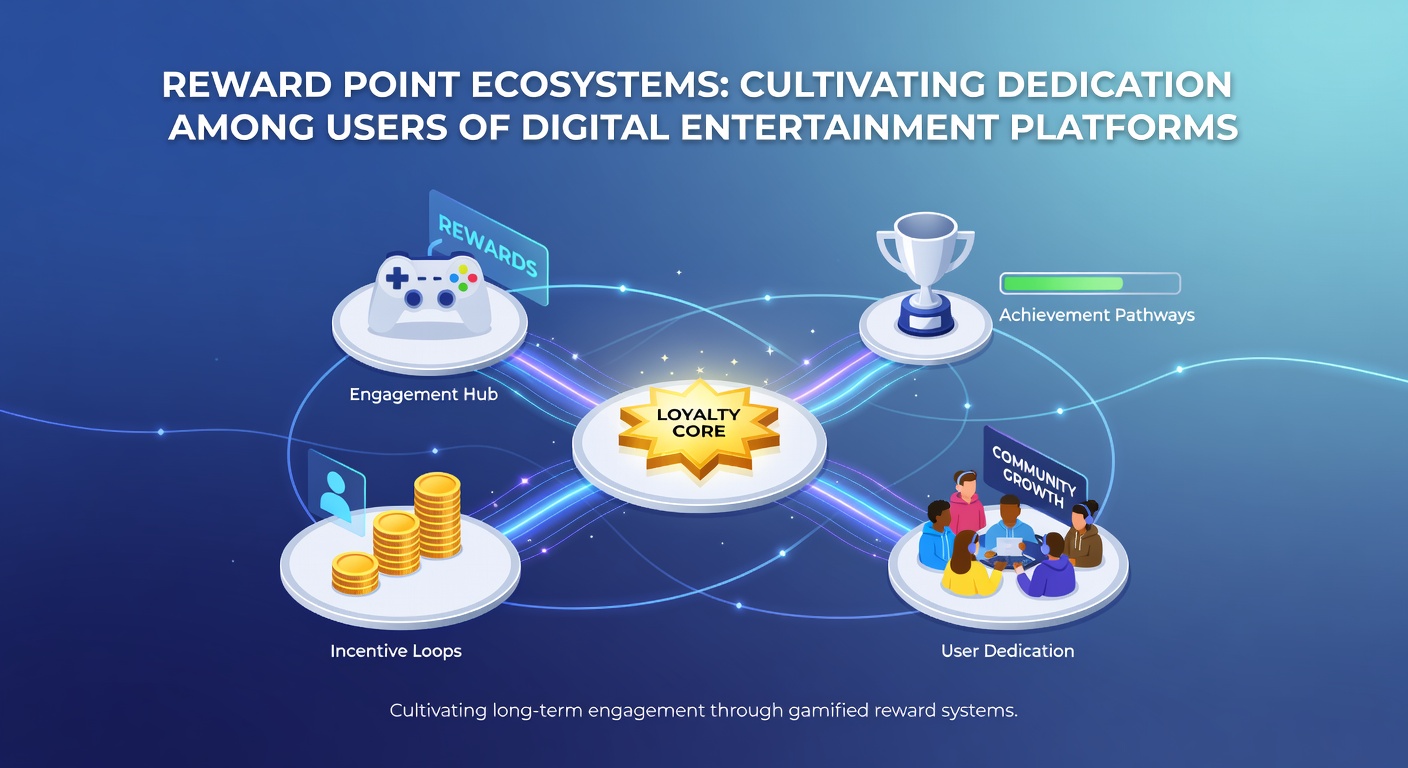 Digital interface showing reward points accumulating on a gaming platform dashboard with user avatars and progress bars