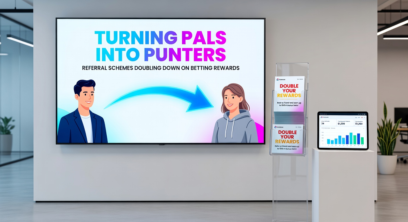 Screenshot of a betting app referral dashboard showing earned bonuses, invite links, and friend progress trackers