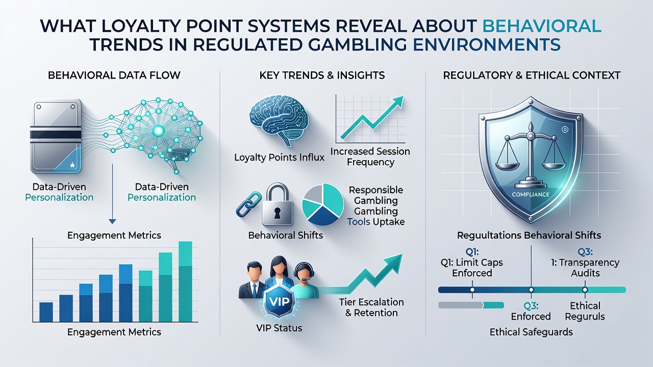 Infographic illustrating player segmentation based on loyalty point redemption habits in controlled gambling markets